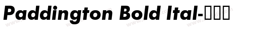 Paddington Bold Ital字体转换